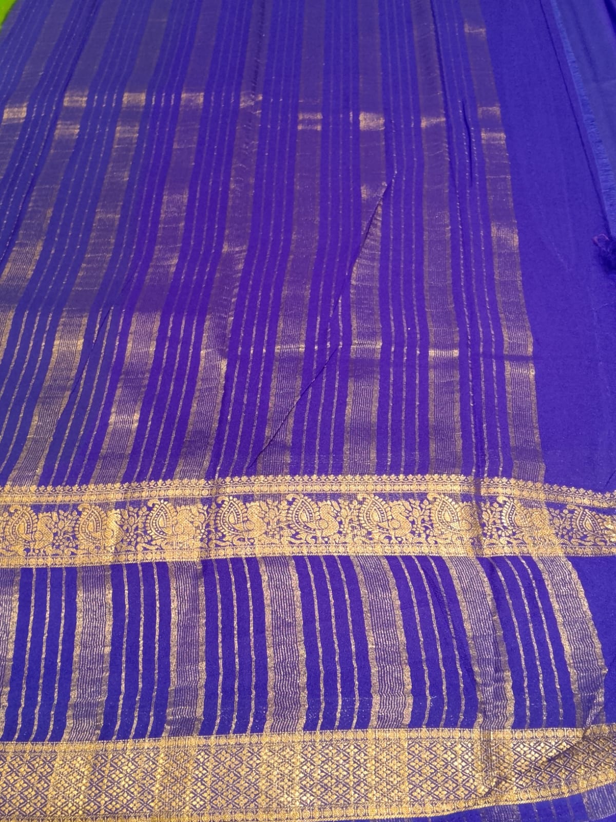 Semi Mysore Silk Saree.