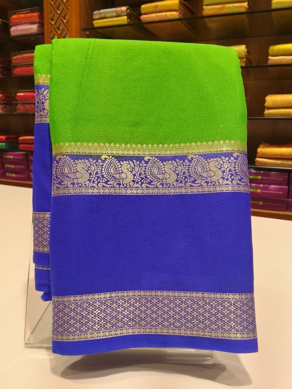 Semi Mysore Silk Saree.