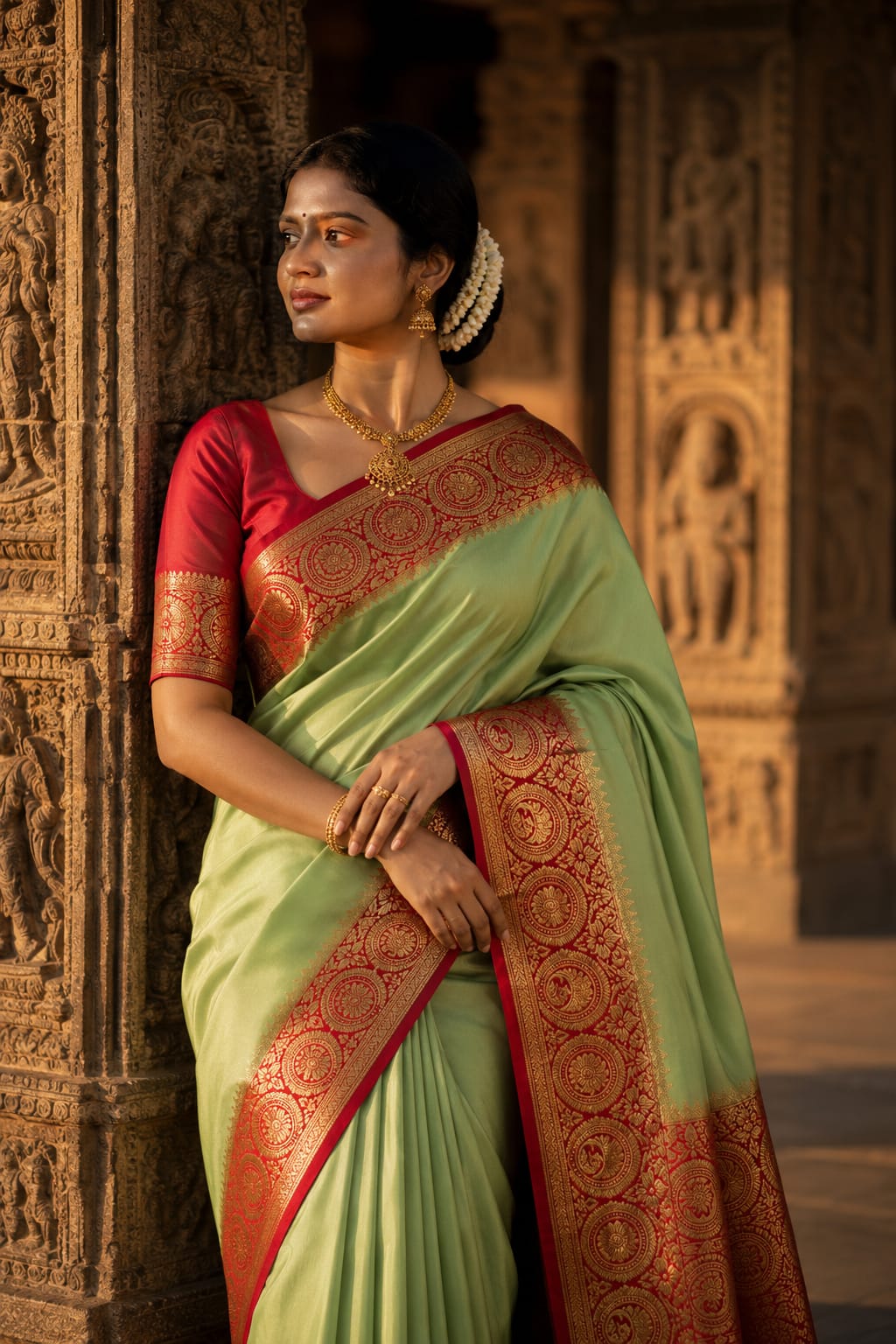 Pure Mysore Silk Saree.