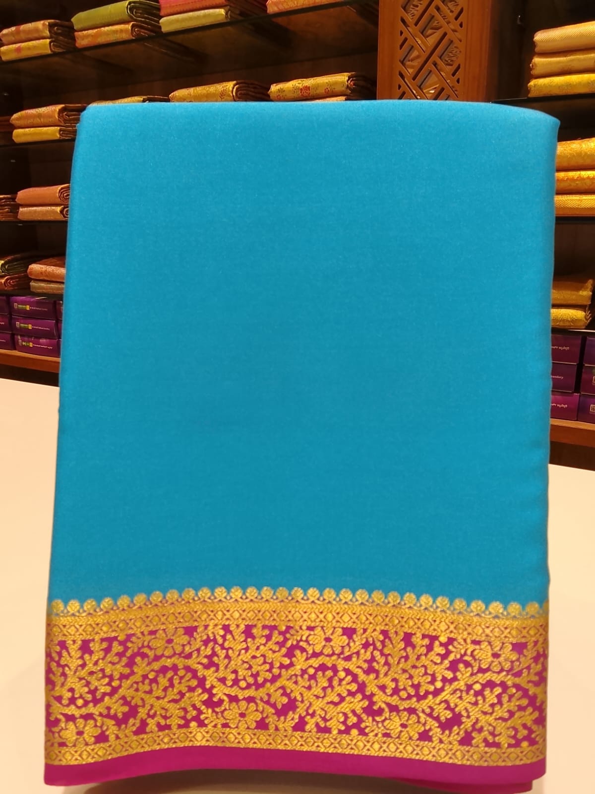 Pure Mysore Silk Saree.