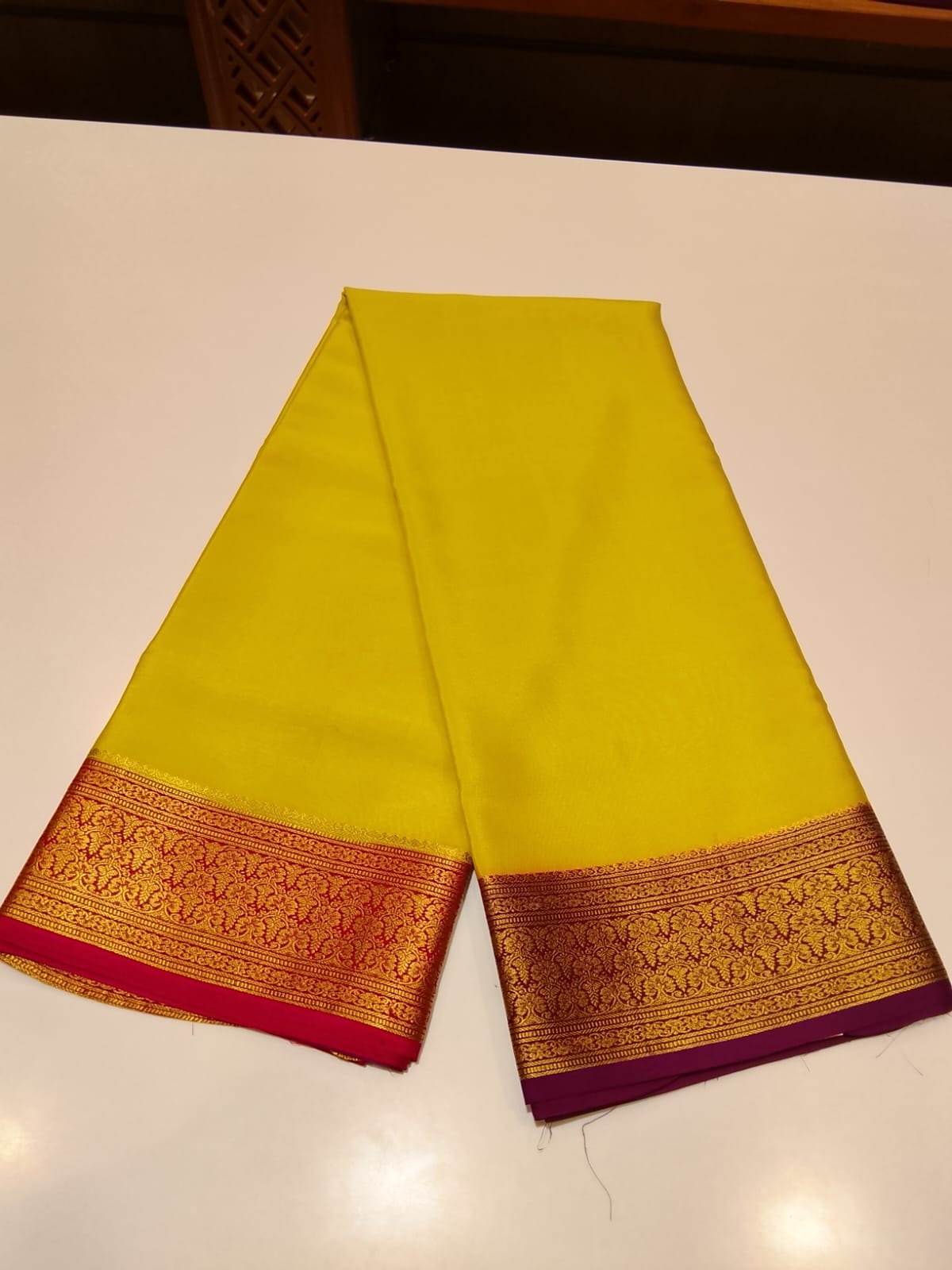 Pure Mysore Silk Saree.