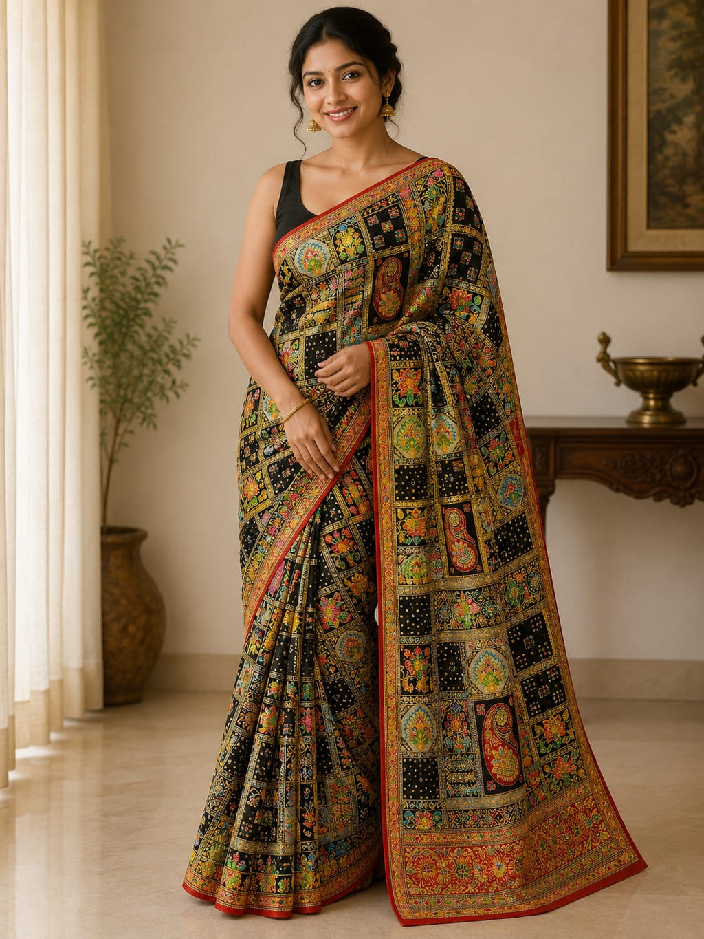 Embroidery Work Sarees