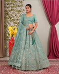 Latest Semi Stitched Netted Lehenga Choli With Dupatta.