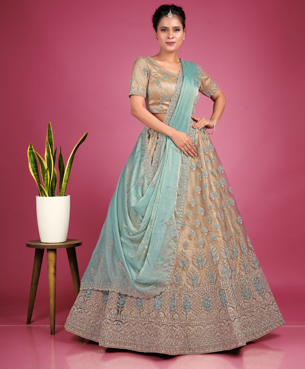 Latest Semi Stitched Lehenga Choli With Dupatta.