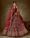Latest Semi Stitched Velvet Lehenga Choli With Dupatta.