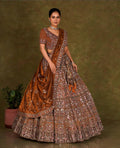 Latest Semi Stitched Netted Lehenga Choli With Dupatta.