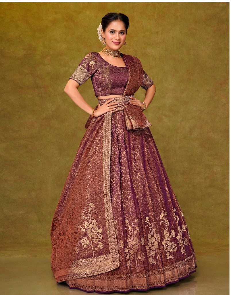 Latest Semi Stitched Lehenga Choli With Dupatta