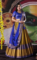 New Semi Stitiched Banarasi Lehenga Choli
