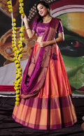 New Semi Stitiched Banarasi Lehenga Choli