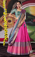 New Semi Stitiched Banarasi Lehenga Choli