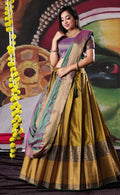 New Semi Stitiched Banarasi Lehenga Choli