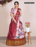 Latest Semi Stitched Lehenga Choli With Dupatta.