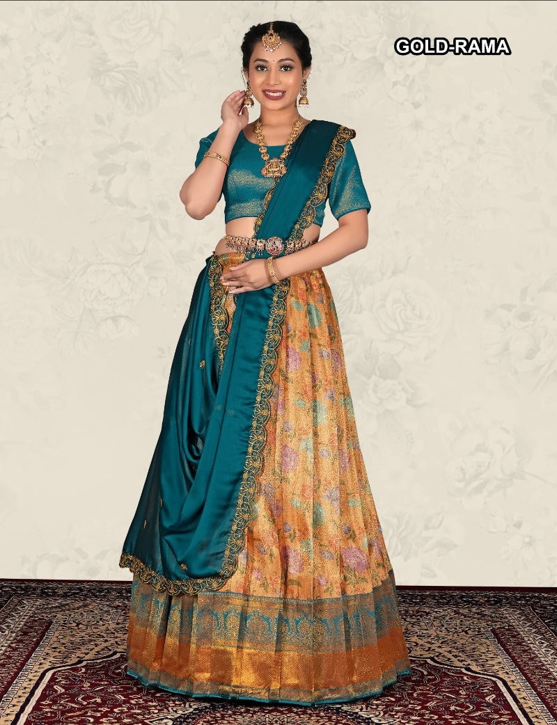 Latest Semi Stitched Lehenga Choli With Dupatta.