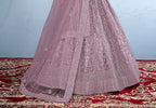 New Semi Stitiched Netted Lehenga Choli