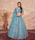 New Semi Stitiched Netted Lehenga Choli