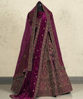 New Semi Stitiched Velvet Bridal Lehenga Choli