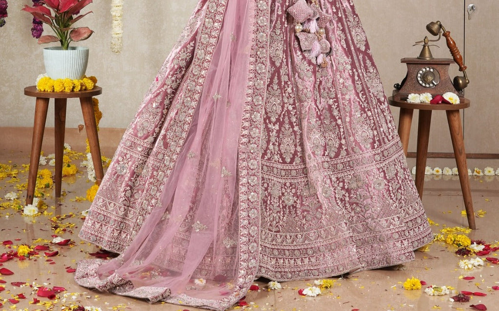 New Semi Stitiched Velvet Bridal Lehenga Choli