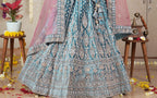 New Semi Stitiched Velvet Bridal Lehenga Choli
