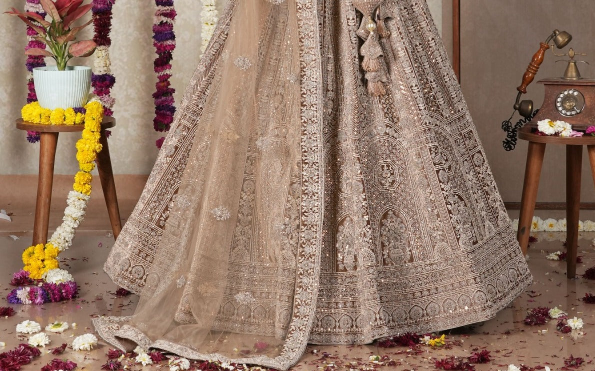 New Semi Stitiched Velvet Bridal Lehenga Choli