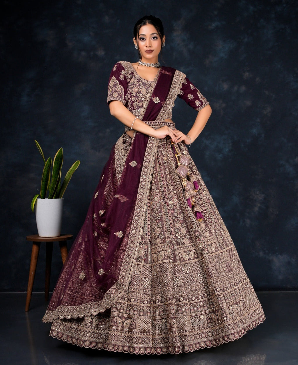 Latest Semi Stitched Lehenga Choli With Dupatta.