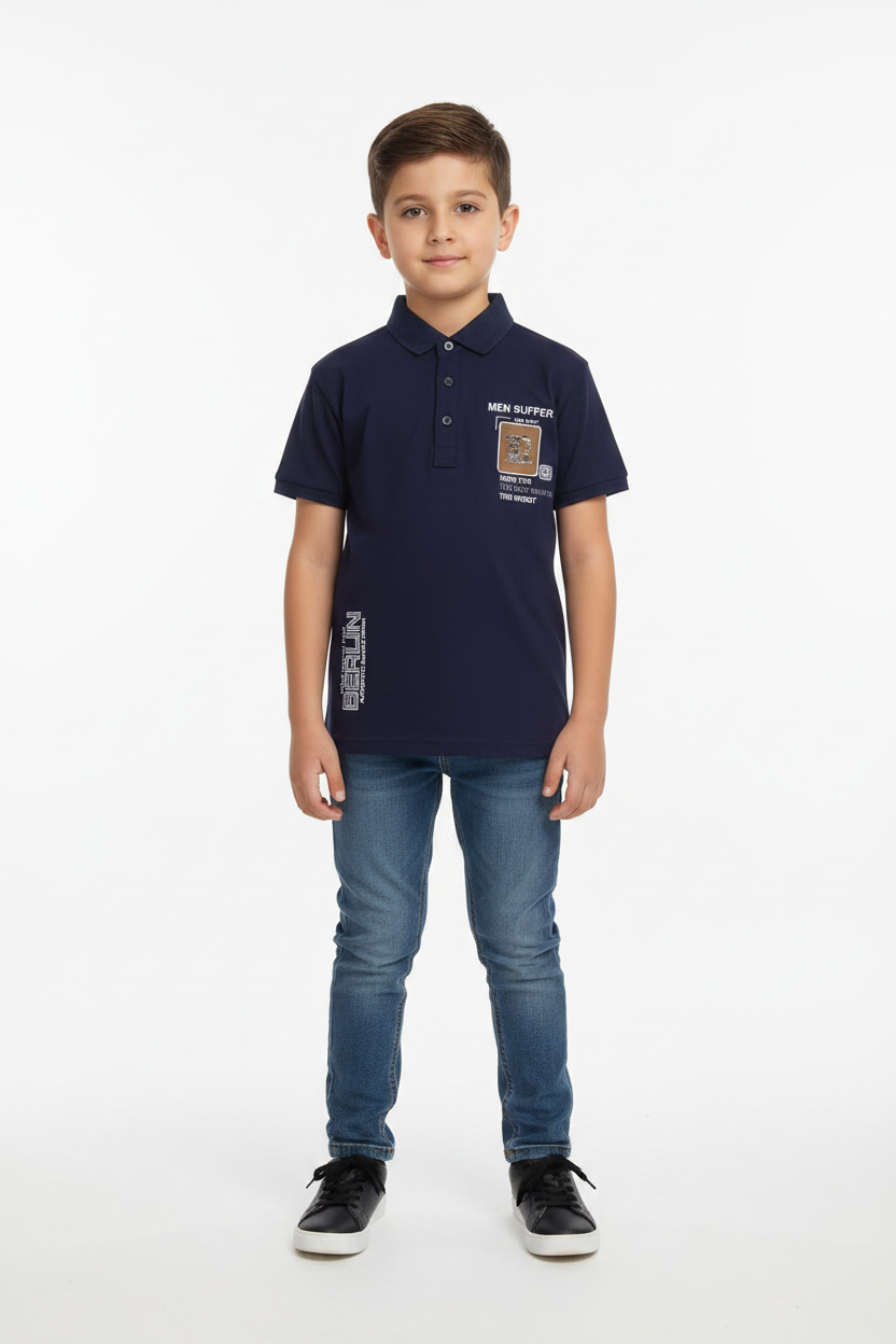 Berlin Polo Navy Front