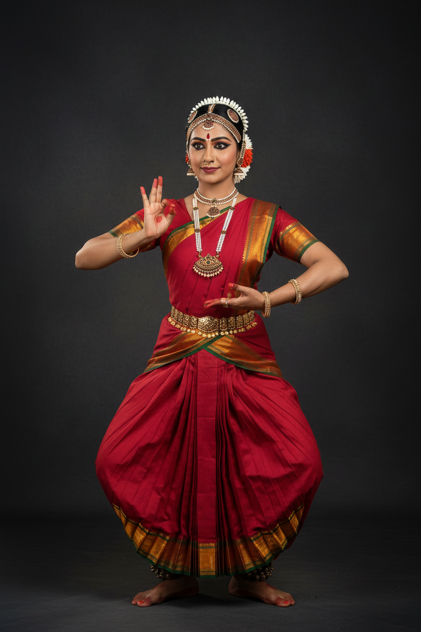 Bharatanatyam Kache Saree