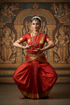 Bharatanatyam Saree Model