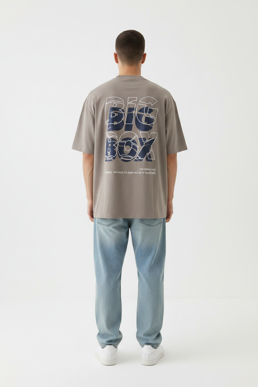 Big Box T-Shirt Back on Male Model