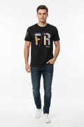 Black FR Uniquestyle T-Shirt on Male Model