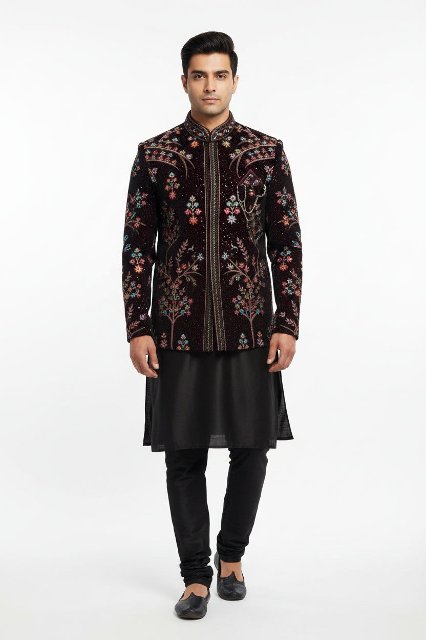 Kurta Payjama With Modi Jacket