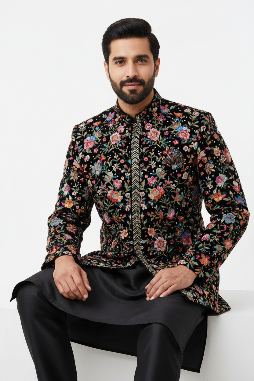 Kurta Payjama With Modi Jacket