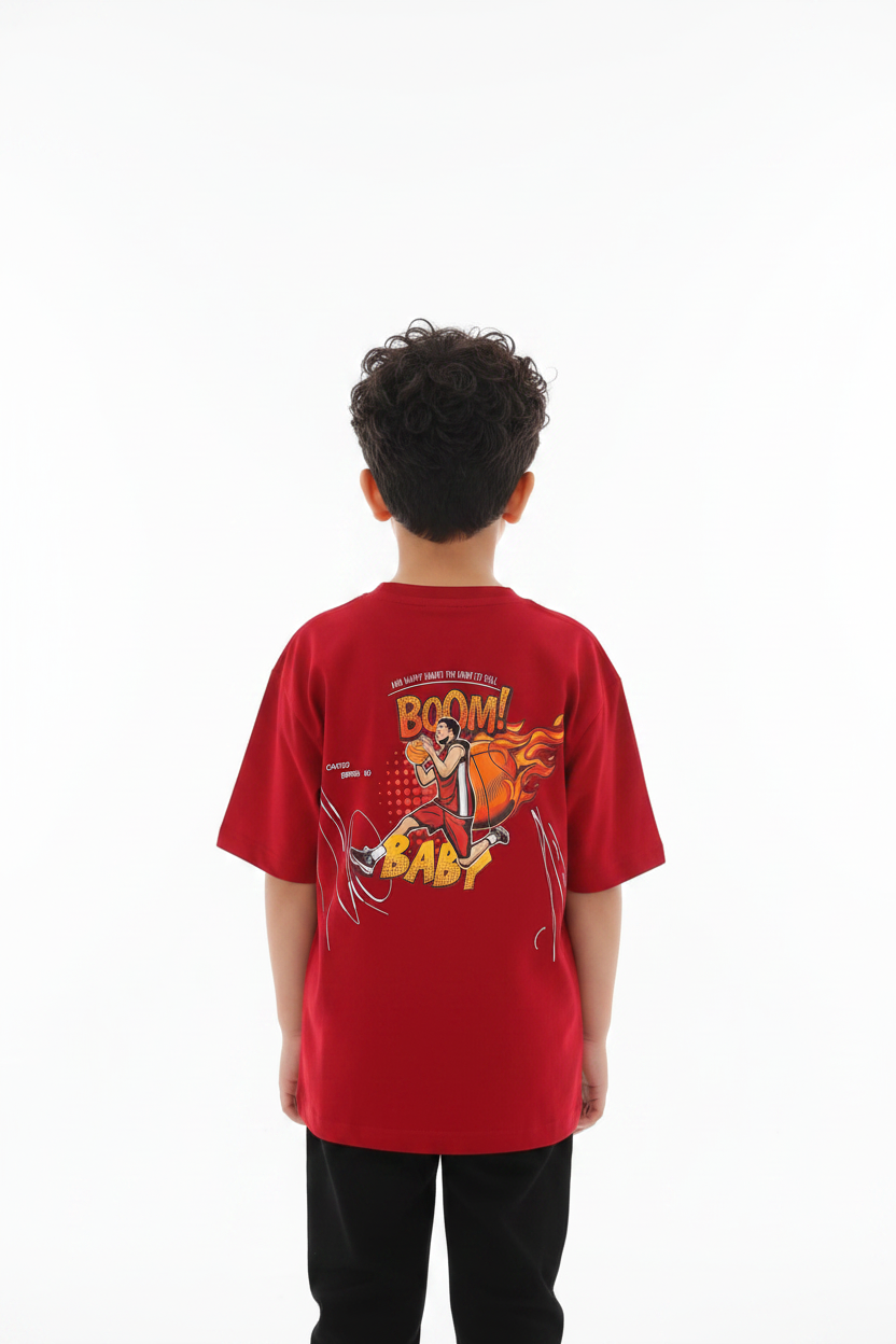 Boom Baby Red Tee Back
