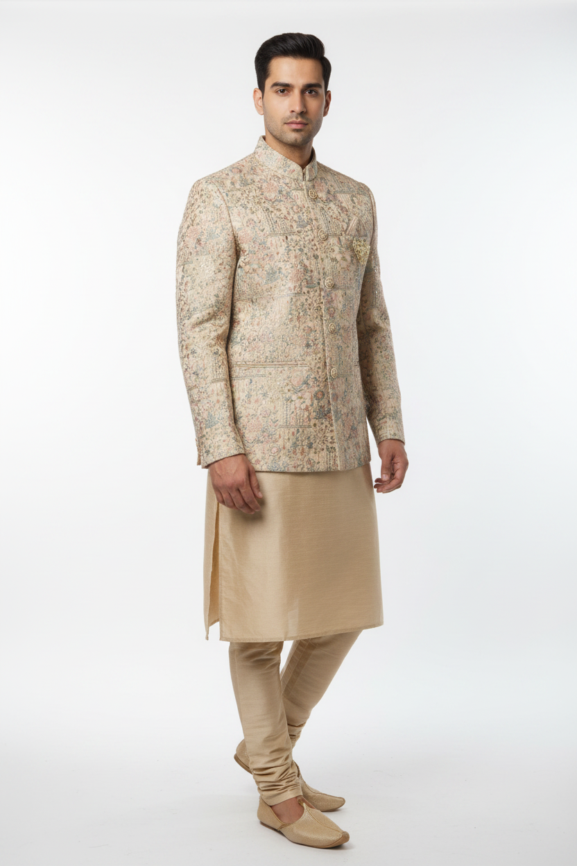 Kurta Payjama With Modi Jacket