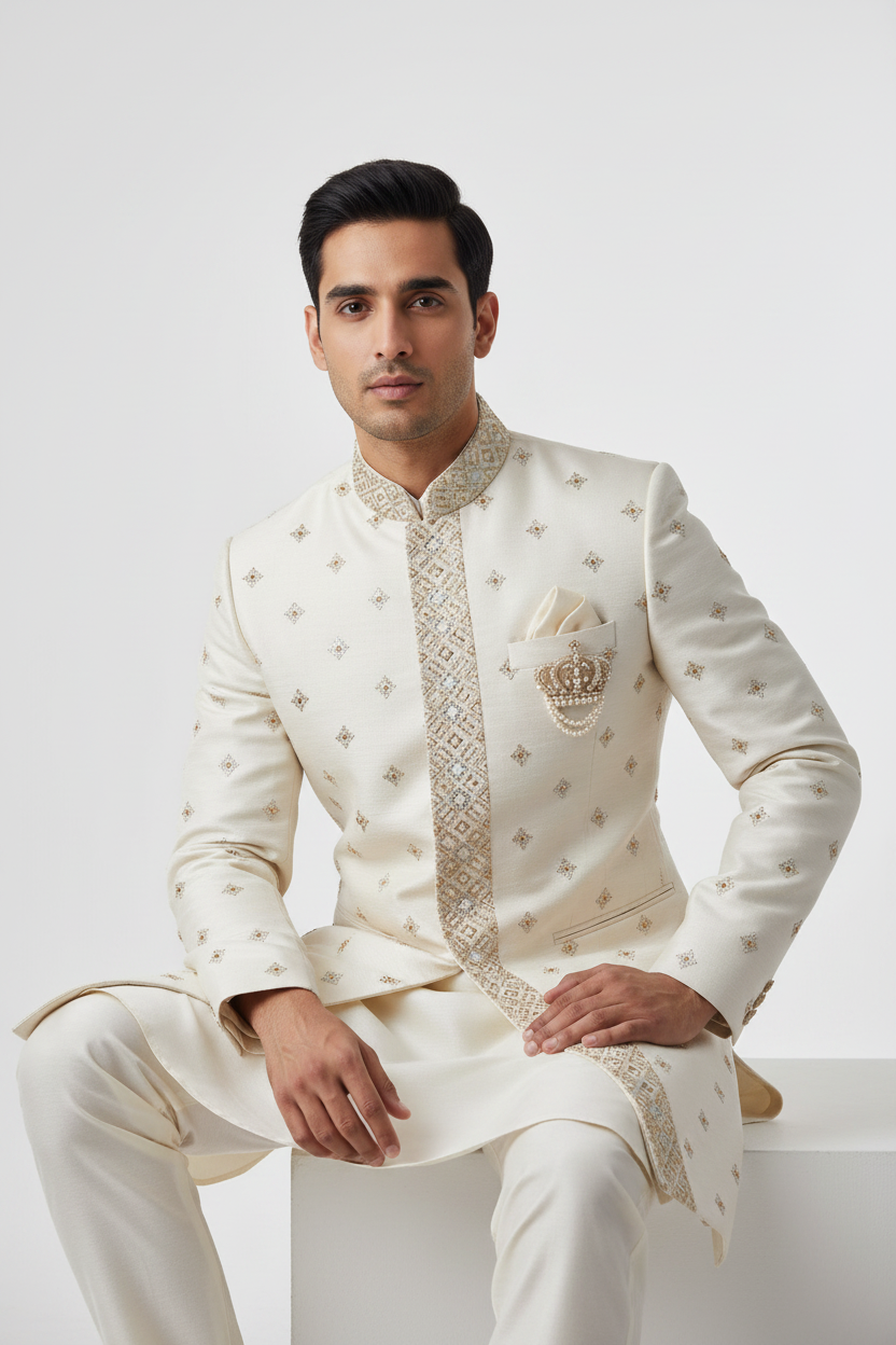 Kurta Payjama With Modi Jacket