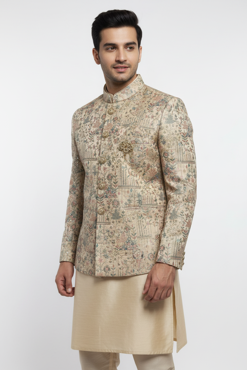 Kurta Payjama With Modi Jacket