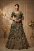 Female Model in Bridal Lehenga Choli