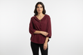 Indian Female Model in Wine Maroon Top