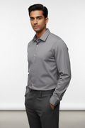 Indian Male Model in Steel Grey Long Sleeve Shirt