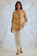 Indian Model in Ikat Print Tunic