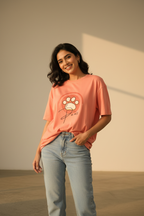 Indian model wearing Paws t-shirt