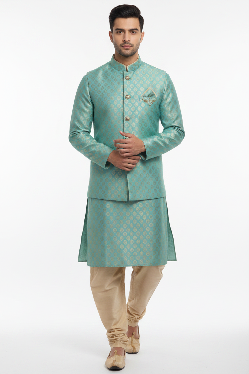Kurta Payjama With Modi Jacket