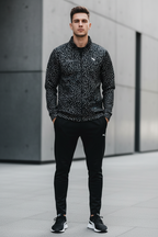 Man Wearing Puma Mercedes AMG F1 Confetti Jacket