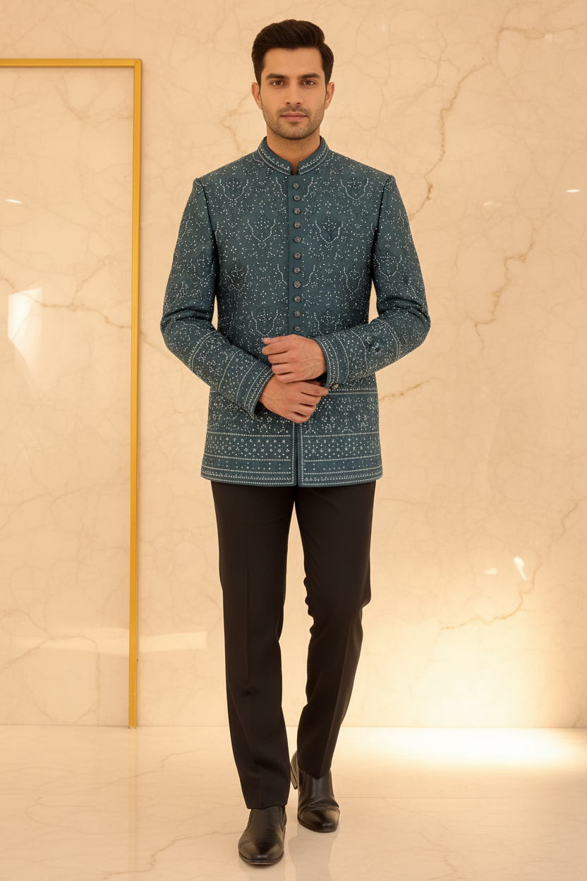 Traditional Men's Classic Jodhpuri Suit
