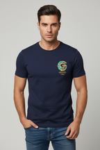 Navy G Graphic T-Shirt Front on Male Model