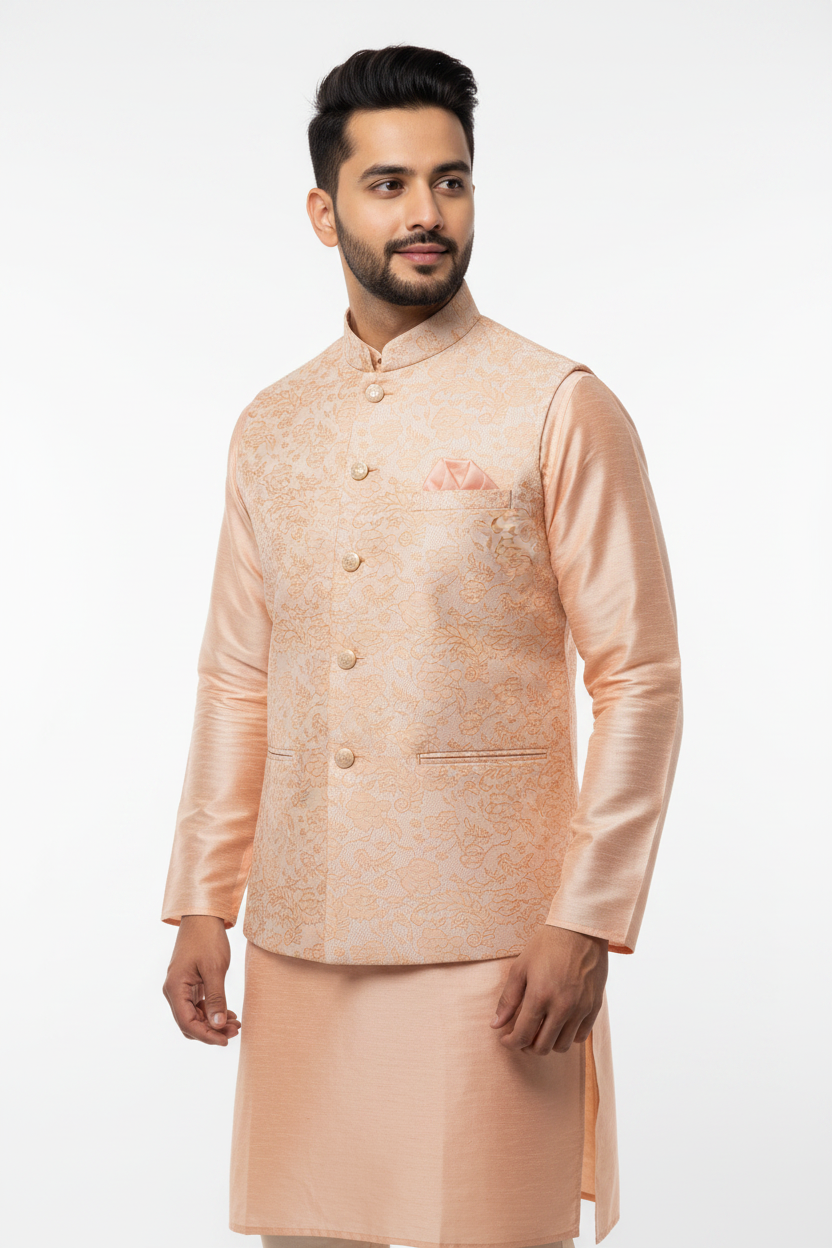 Kurta Payjama With Modi Jacket