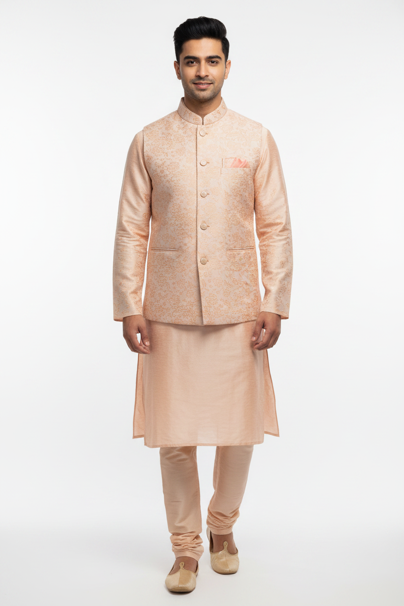 Kurta Payjama With Modi Jacket