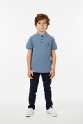 Slate Blue Polo Front