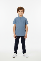 Slate Blue Polo Front