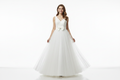 White Bridal Ball Gown on Model